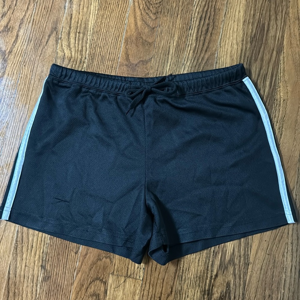 Lee Sport Ladies Women’s Small Medium Black White Vintage Look Athletic Shorts